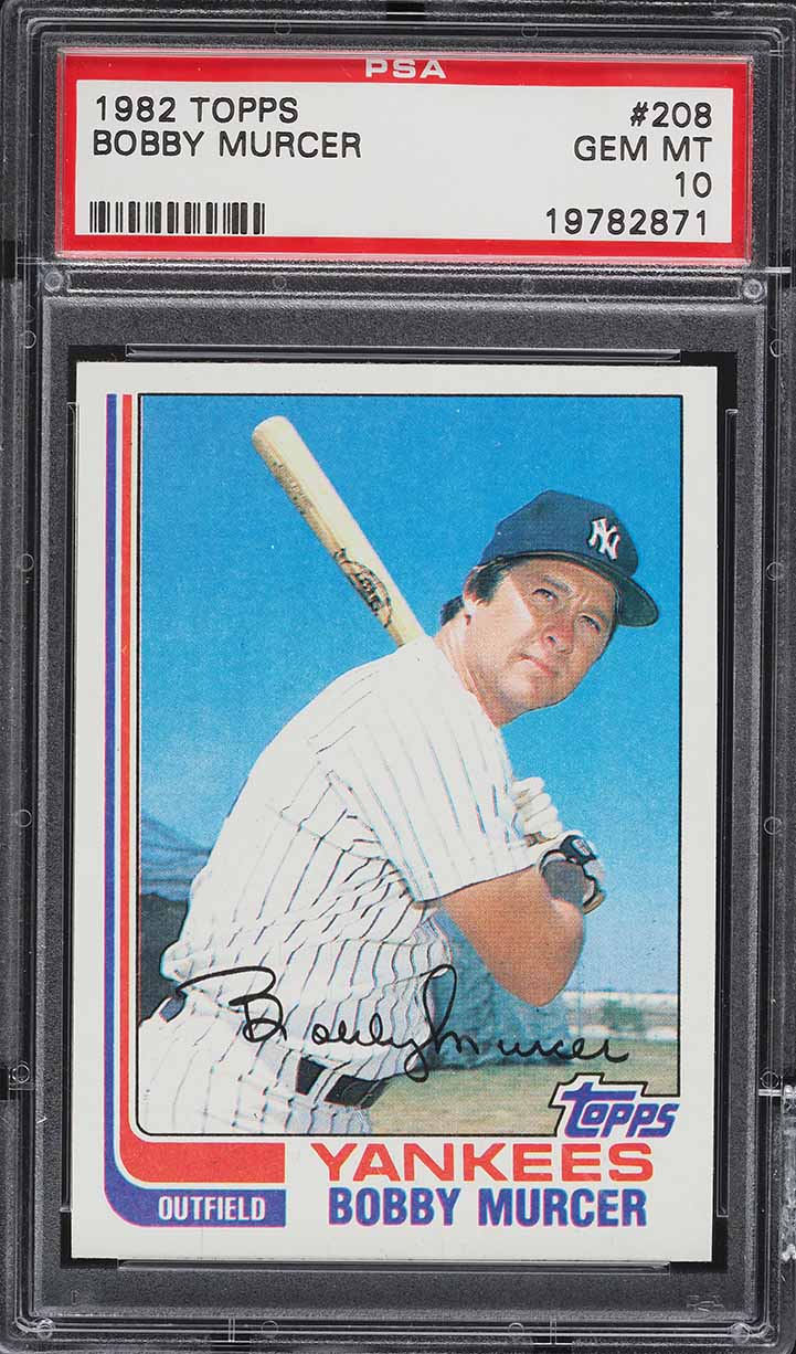 1982 Topps Bobby Murcer #208 PSA 10 GEM MINT