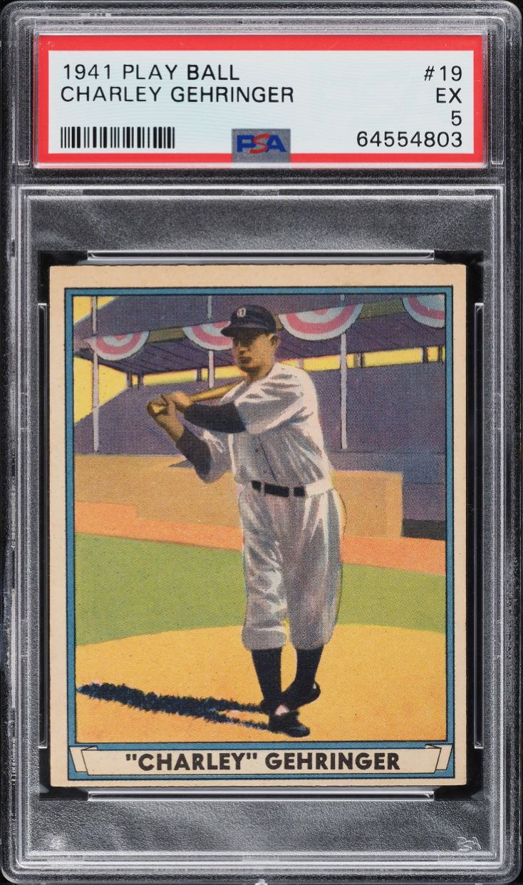 1941 Play Ball Charley Gehringer #19 PSA 5 EX