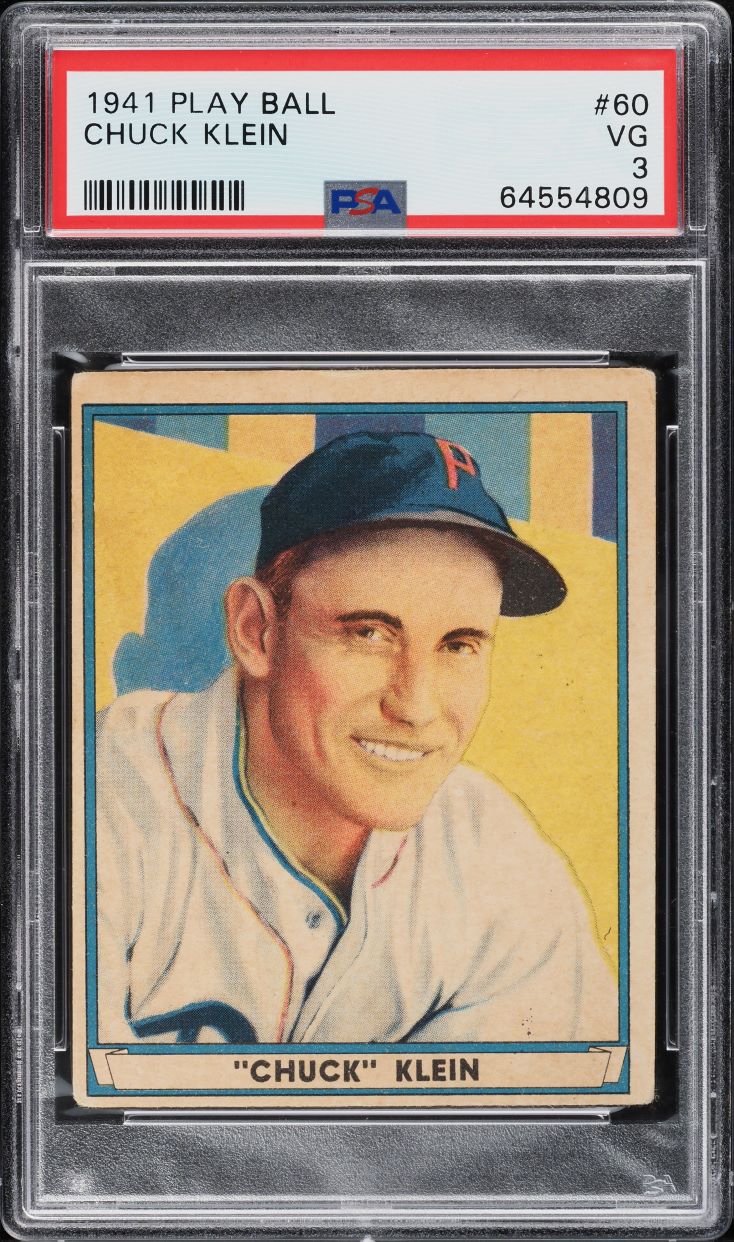 1941 Play Ball Chuck Klein #60 PSA 3 VG