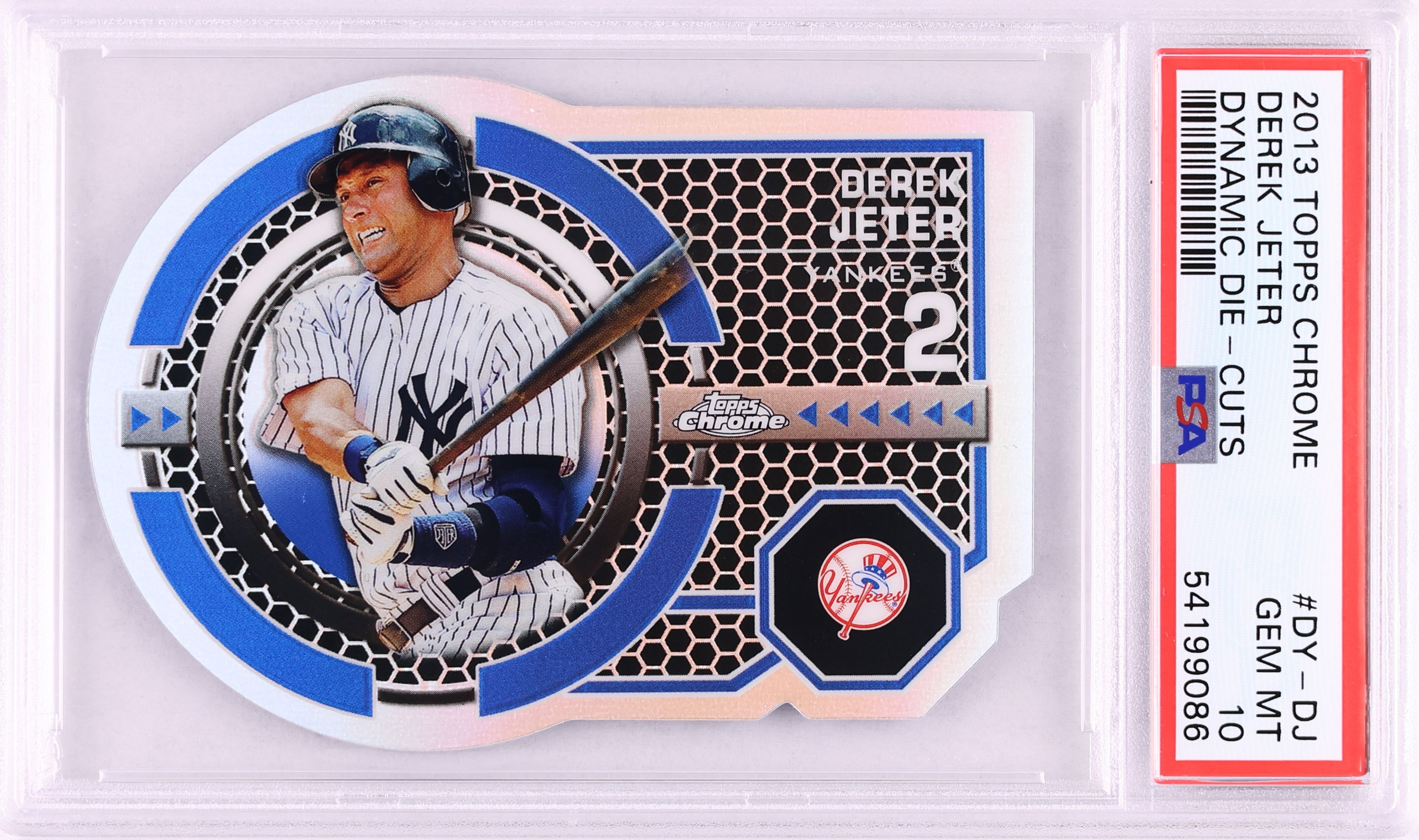 2013 Topps Chrome Dynamic Die-Cuts Derek Jeter #DY-DJ PSA 10 GEM