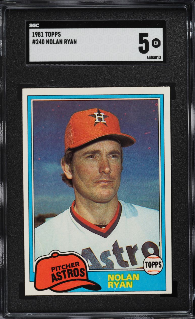 1981 Topps Nolan Ryan #240 SGC 5 EX