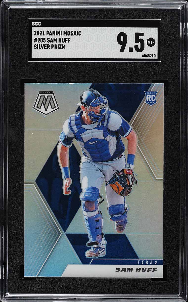 2021 Panini Mosaic Silver Prizm Sam Huff ROOKIE #205 SGC 9.5 MINT+