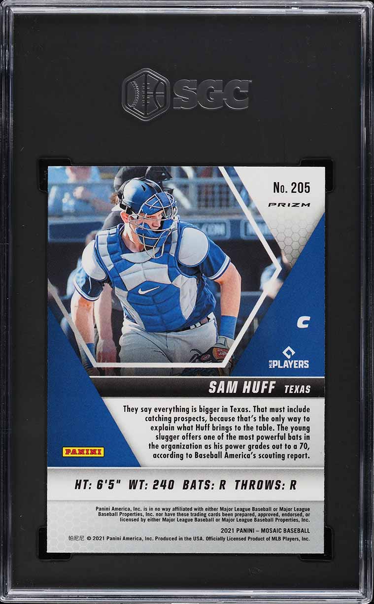 2021 Panini Mosaic Silver Prizm Sam Huff ROOKIE #205 SGC 9.5 MINT+