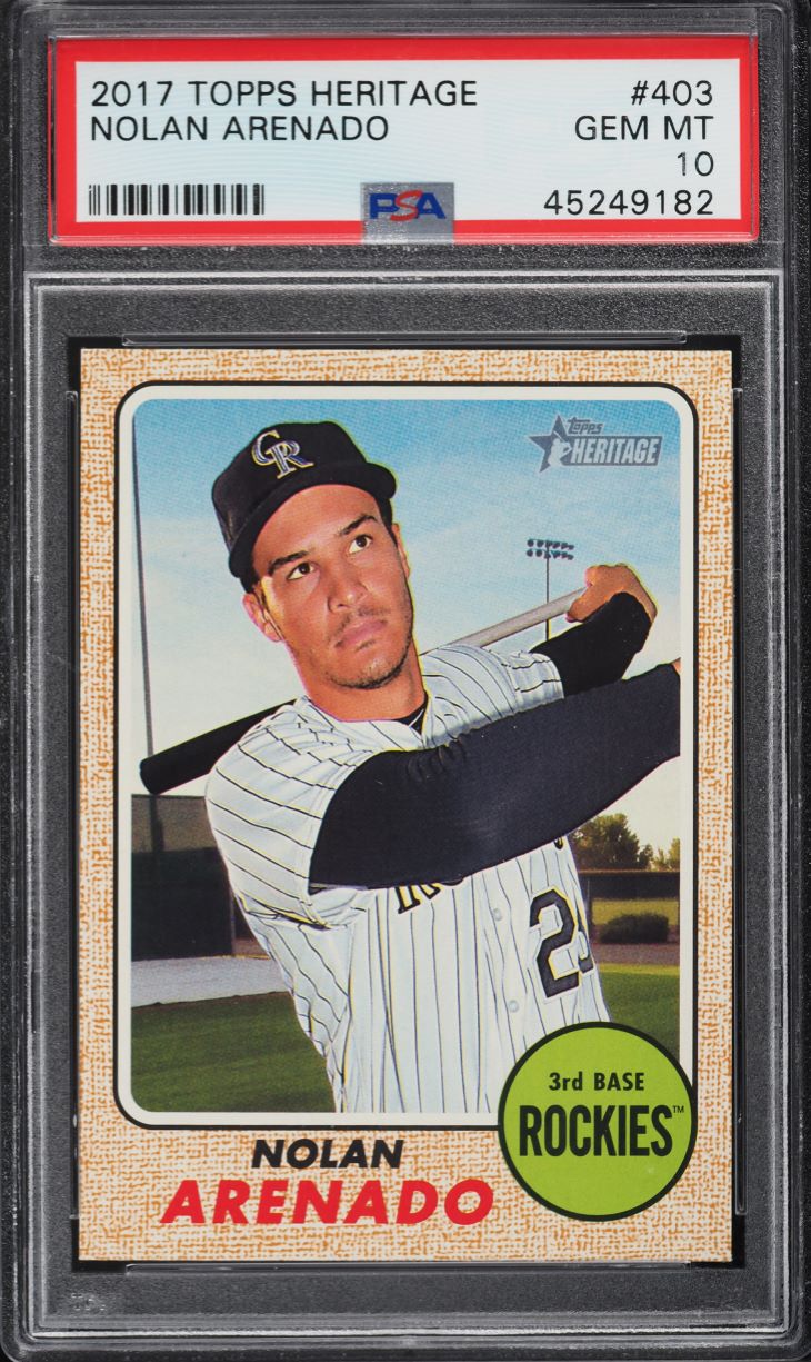 2017 Topps Heritage Nolan Arenado #403 PSA 10 GEM MINT
