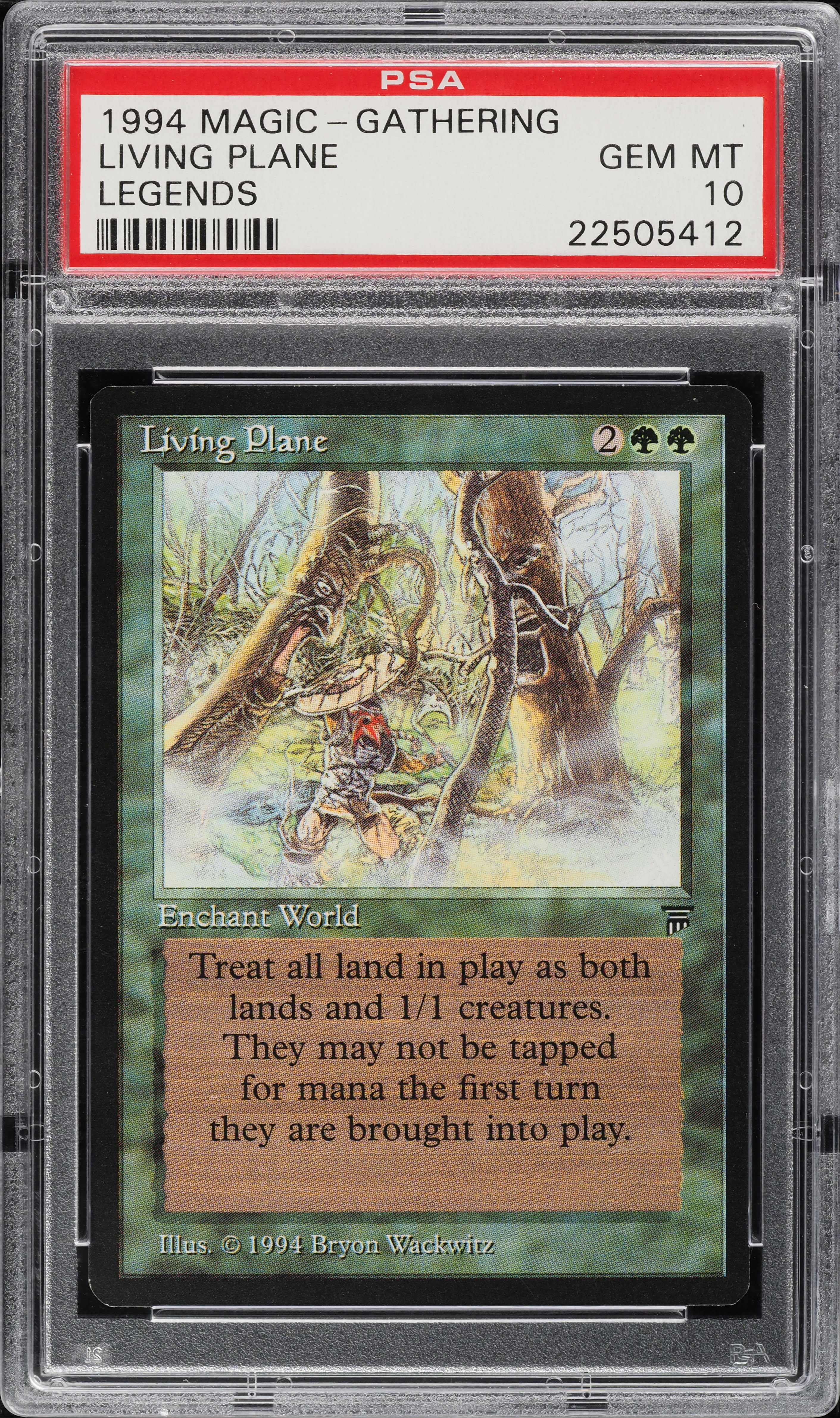 1994 Magic The Gathering MTG Legends Living Plane R G PSA 10 GEM