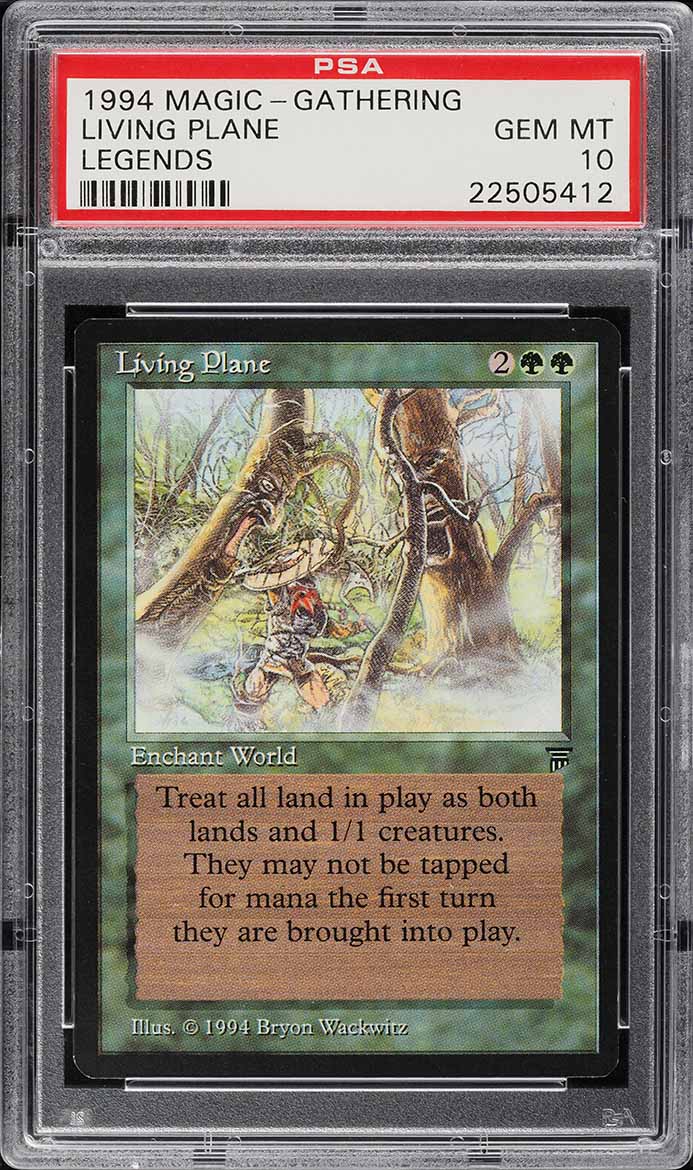 1994 Magic The Gathering MTG Legends Living Plane R G PSA 10 GEM