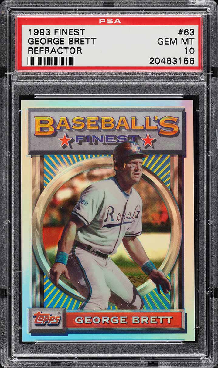 1993 Finest Refractor George Brett #63 PSA 10 GEM MINT