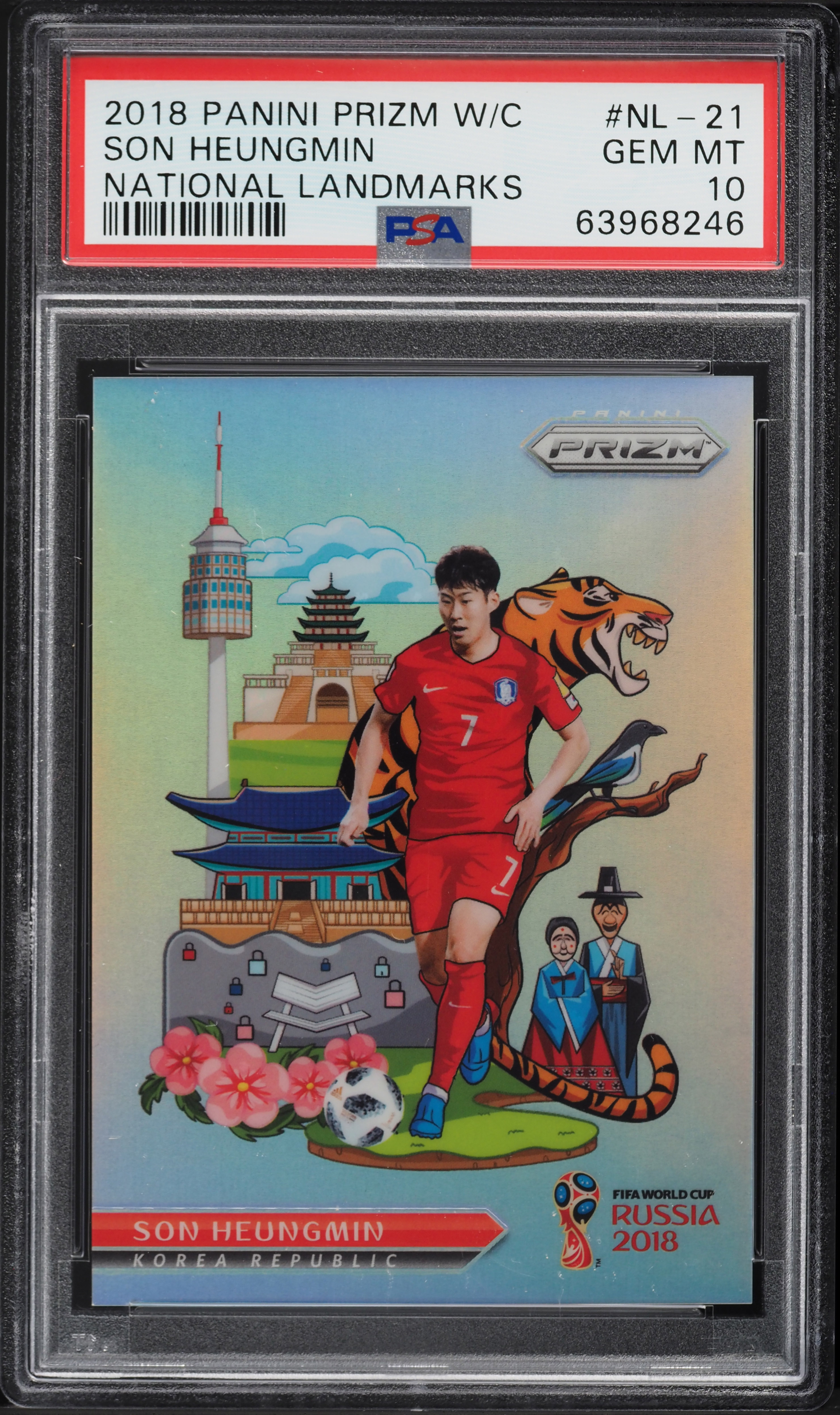 2018 Panini Prizm World Cup National Landmarks Son Heungmin #NL-21