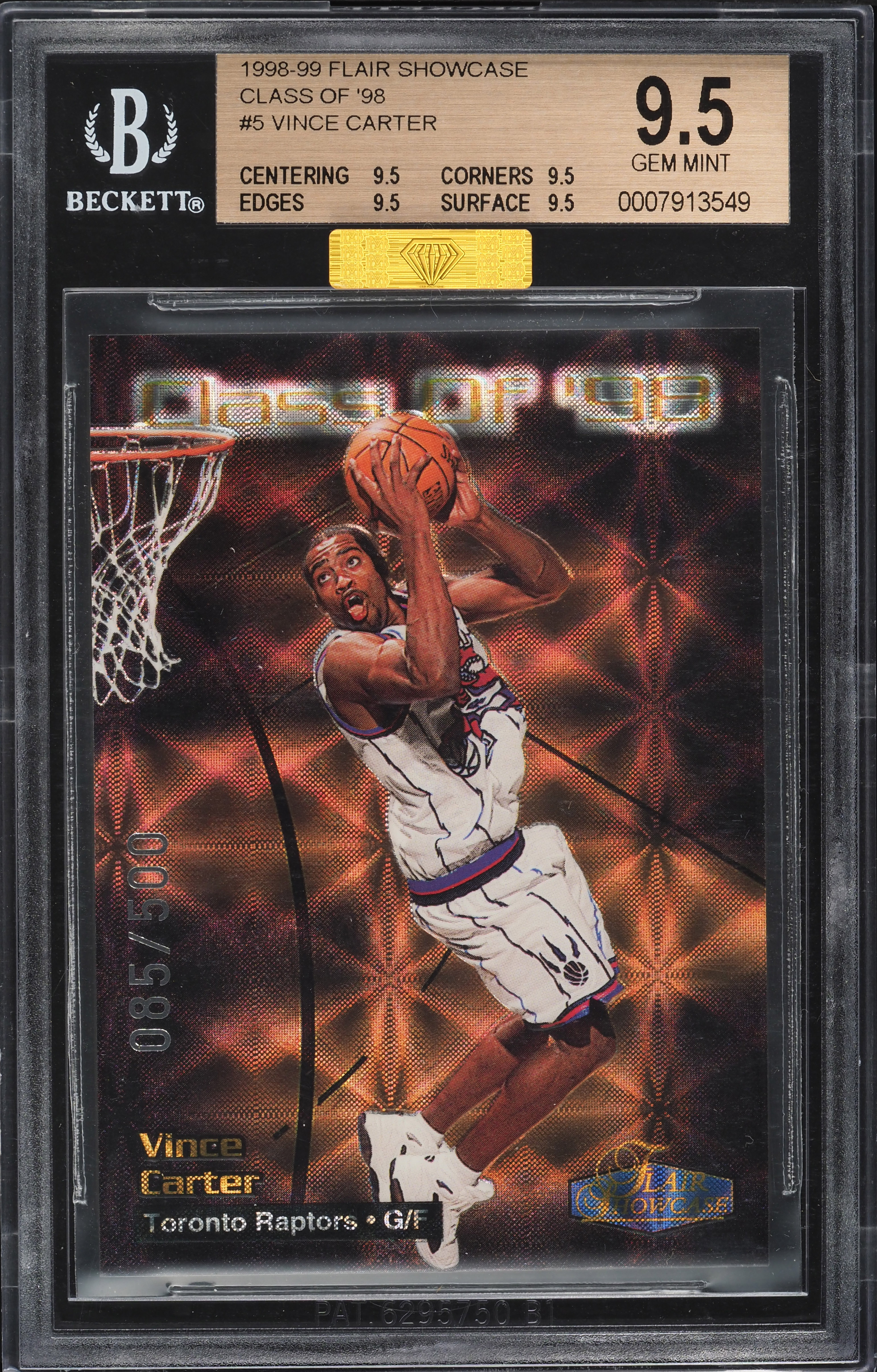 Topps Big Game Vince Carter /33 PSA 7 2006-07 Topps Big Game 