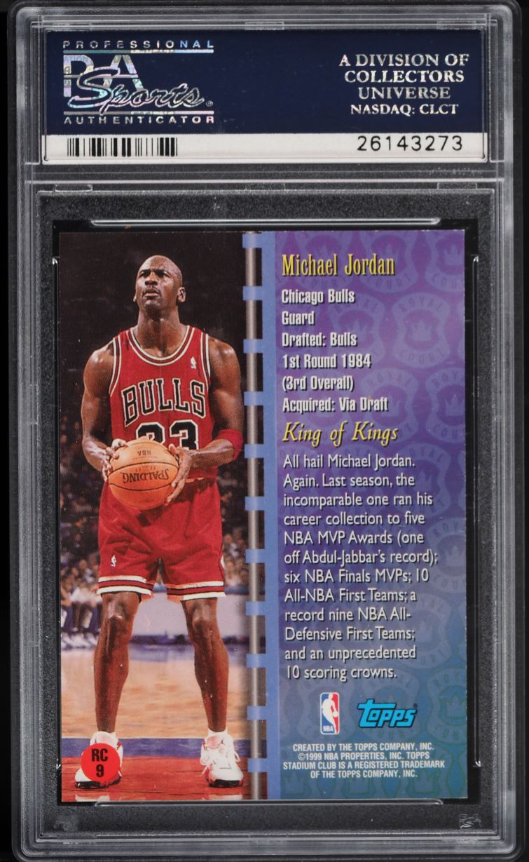 1998 Stadium Club Royal Court Michael Jordan #RC9 PSA 10 GEM MINT