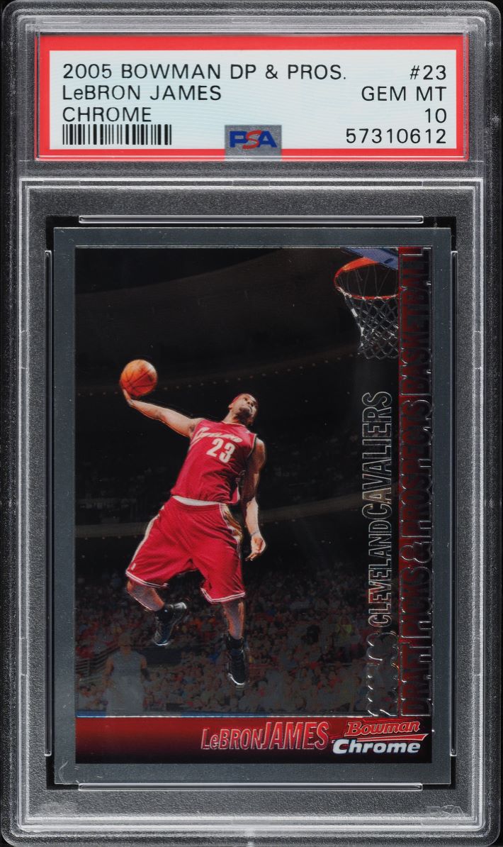 2005 Bowman Chrome Draft Picks LeBron James #23 PSA 10 GEM MINT