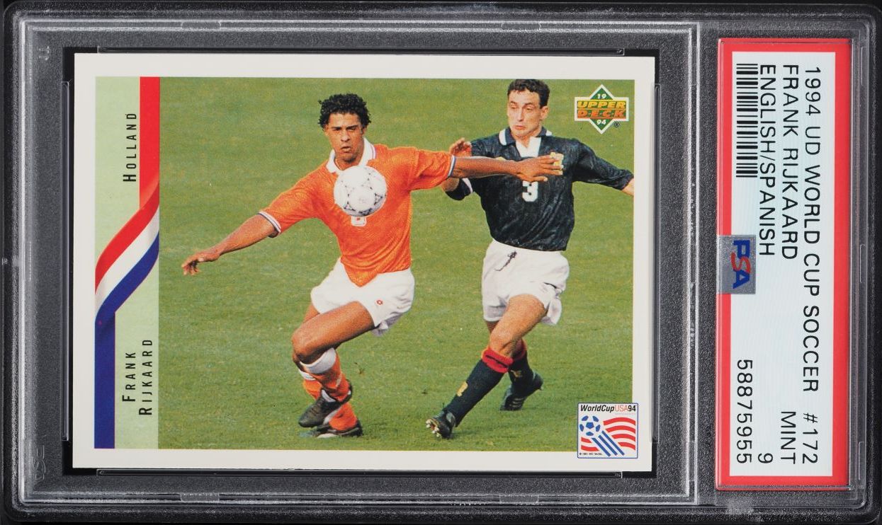 1994 Upper Deck World Cup English Spanish Frank Rijkaard #172 PSA 9 MINT