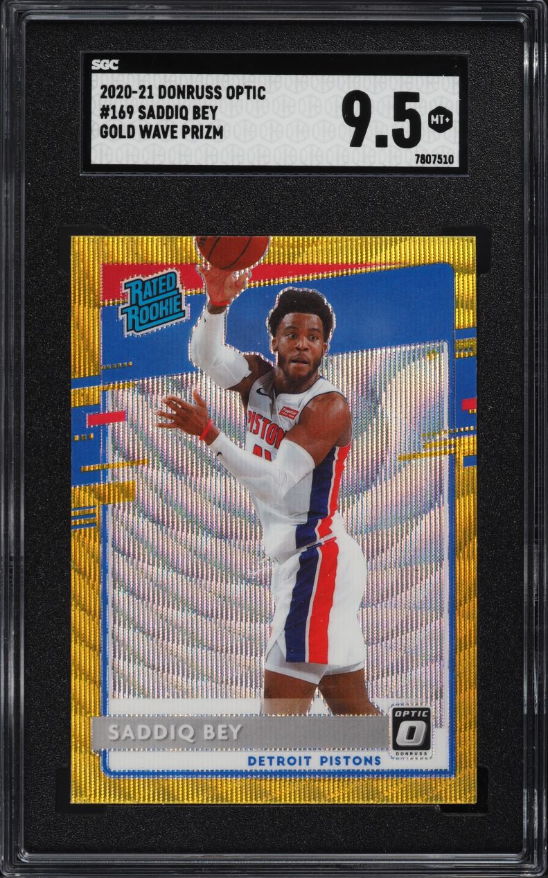 2020 Panini Contenders Optic Blue Prizm Saddiq Bey ROOKIE AUTO /99