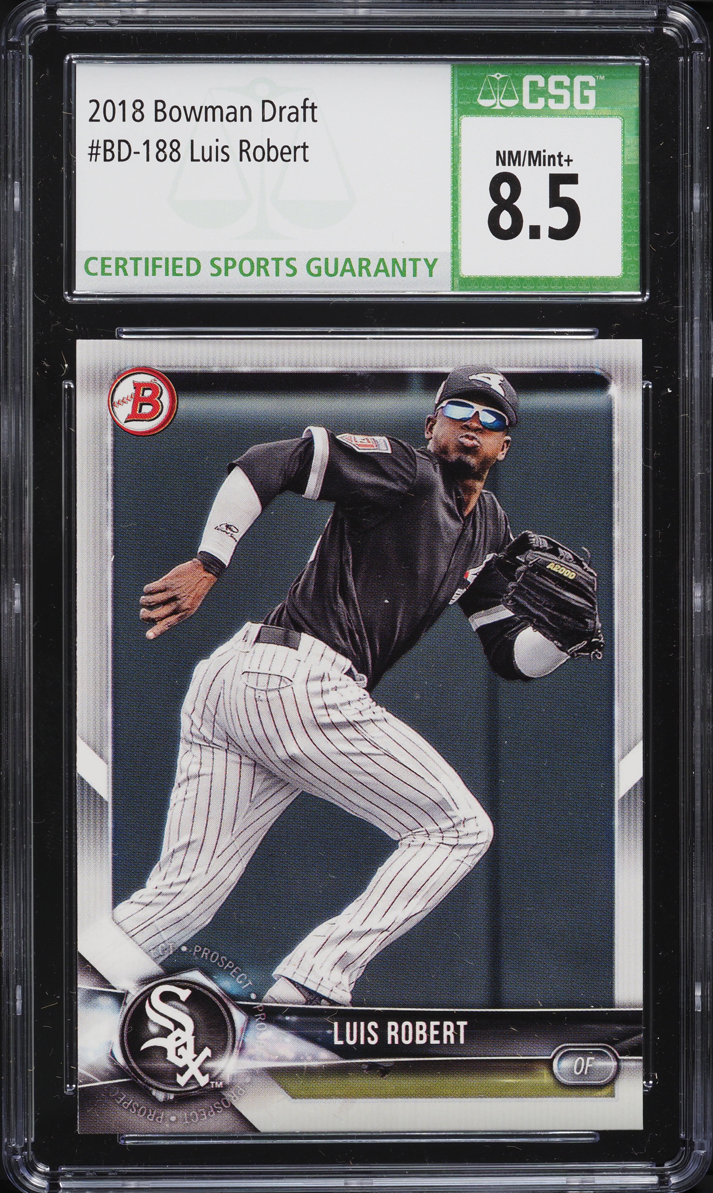 2018 Bowman Draft Luis Robert PROSPECT #BD-188 CSG 8.5 NM-MT+ on