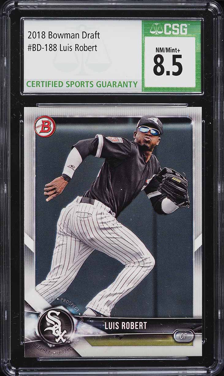 2018 Bowman Draft Luis Robert PROSPECT #BD-188 CSG 8.5 NM-MT+ on