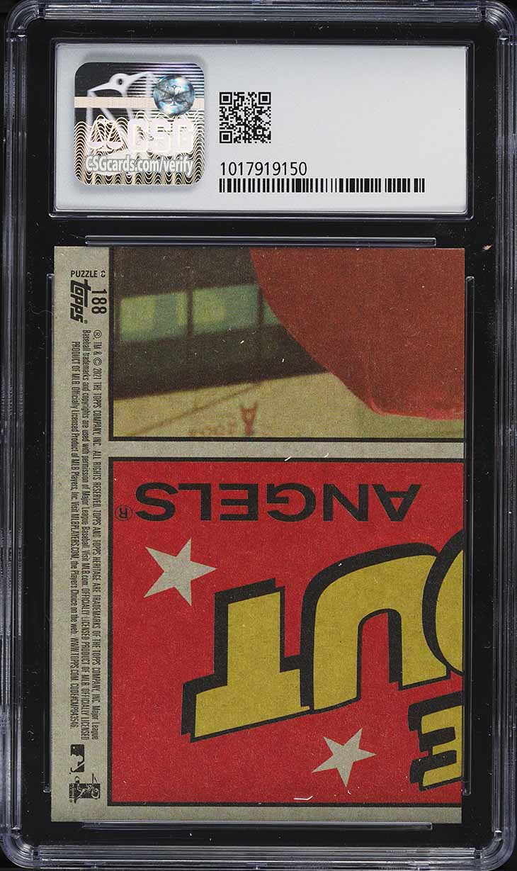 2021 Topps Heritage In Action Jo Adell ROOKIE #188 CSG 9 MINT