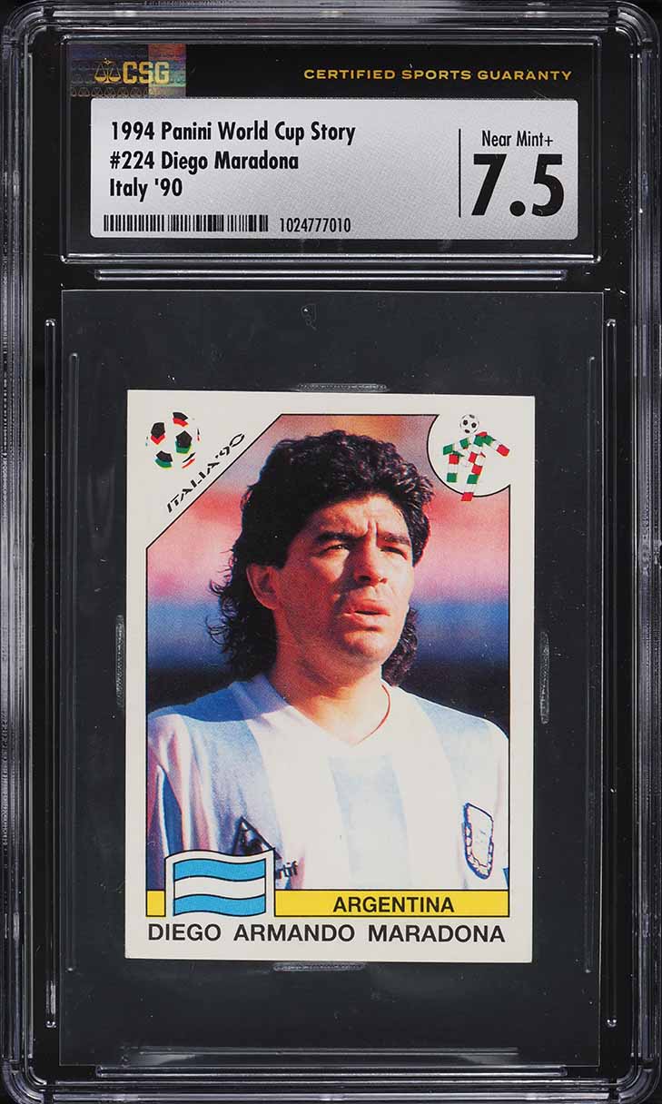 Autocollant Panini Maradona World Cup Story N°224 - Sonric's Italia 90 - Neuf