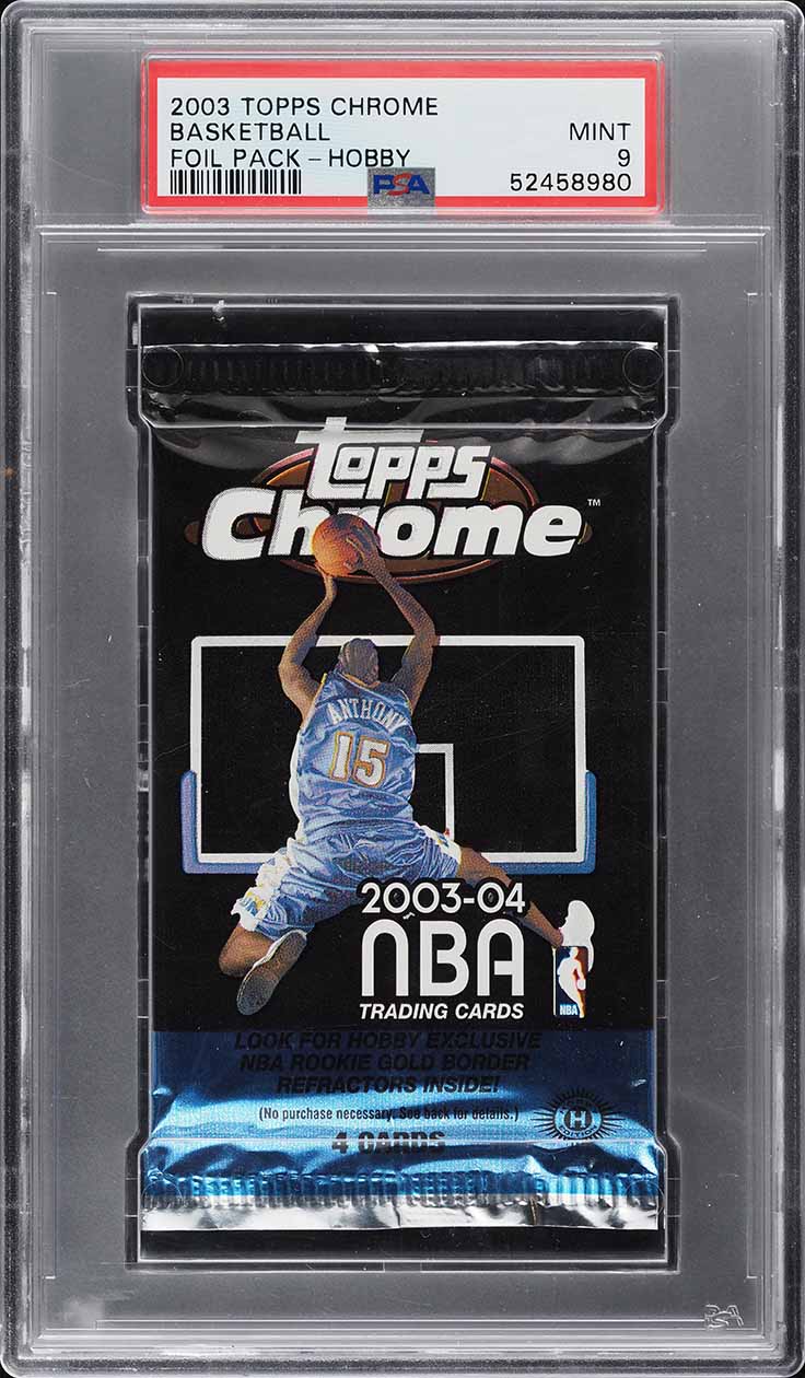 2003 Topps Chrome Basketball Hobby Foil Pack PSA 9 MINT