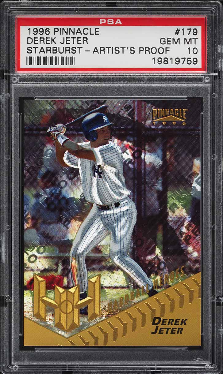1996 Pinnacle Starburst Artist's Proof Derek Jeter ROOKIE #179 PSA