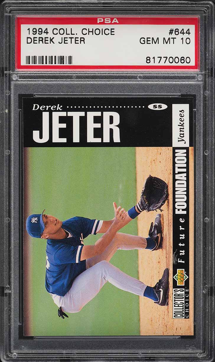 1994 Collector's Choice Derek Jeter ROOKIE #644 PSA 10 GEM MINT