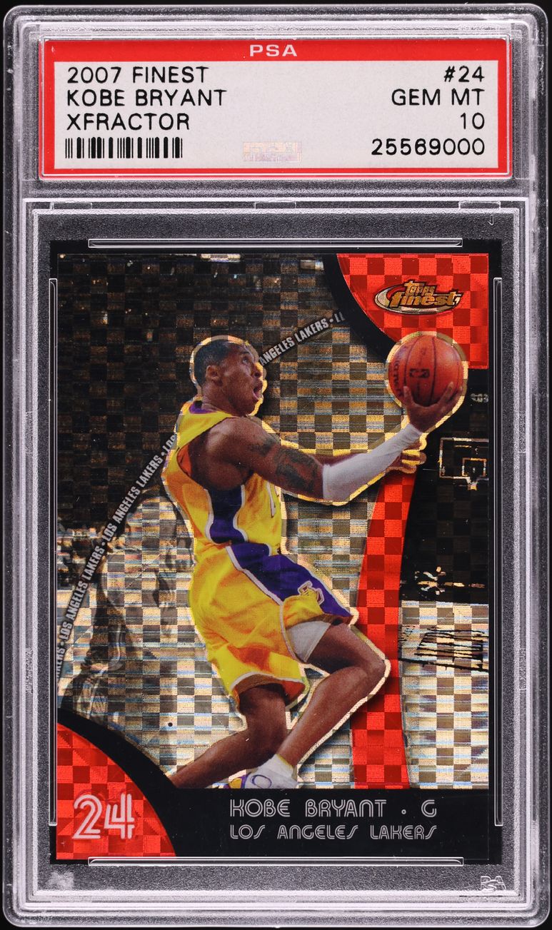 2007 Finest Xfractor Kobe Bryant 1/15 #24 PSA 10 GEM MINT