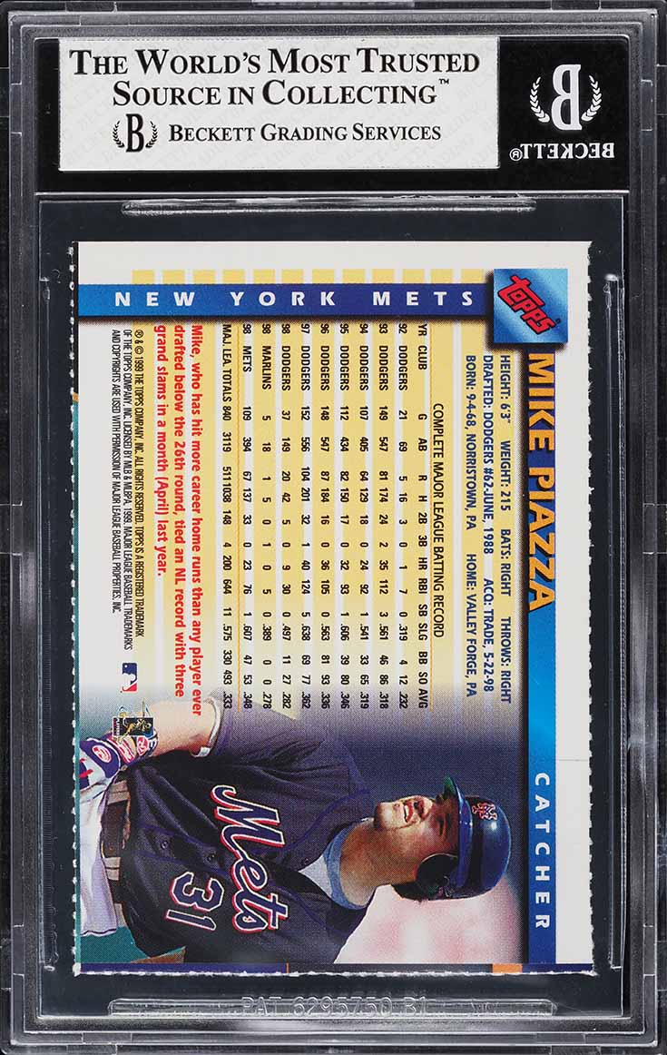 1999 Sports Illustrated For Kids 10th Anniversary Celebration Mike Piazza BGS 5