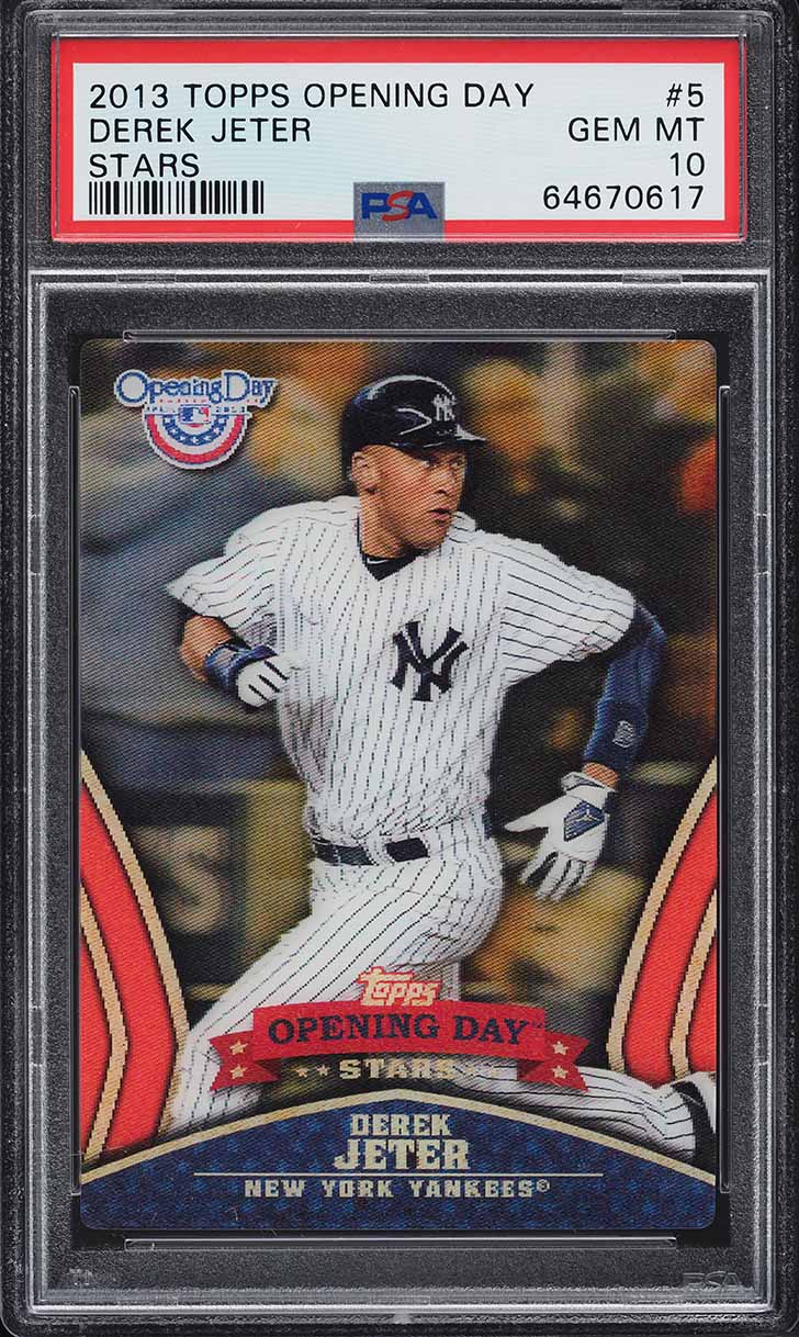 2013 Topps Opening Day Stars Derek Jeter #ODS-5 PSA 10 GEM MINT