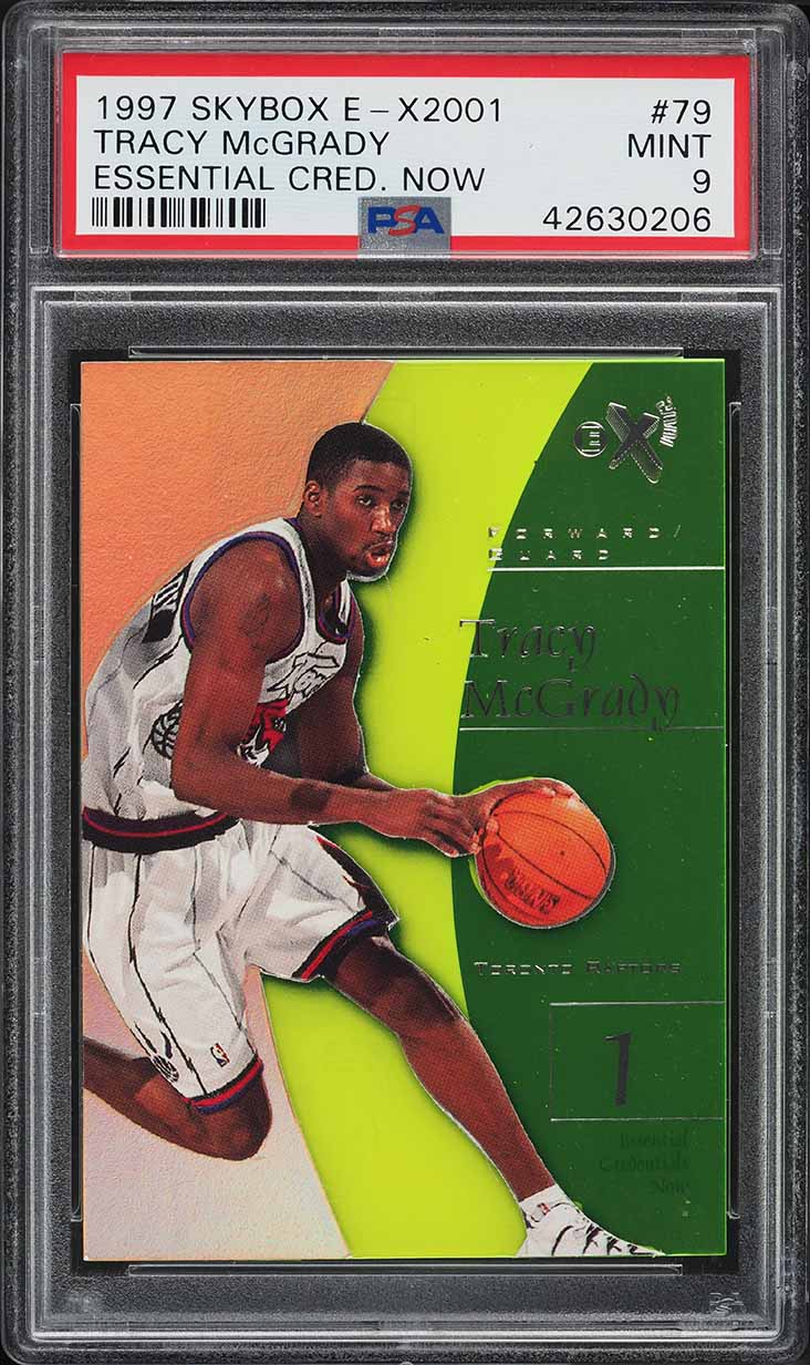 1997 Finest Embossed Refractor Tracy Mcgrady ROOKIE /263 #294 PSA
