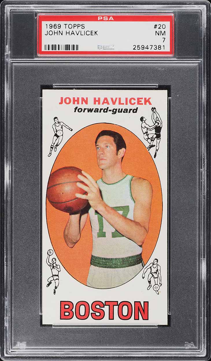 1969 Topps Basketball John Havlicek ROOKIE #20 PSA 7 NRMT