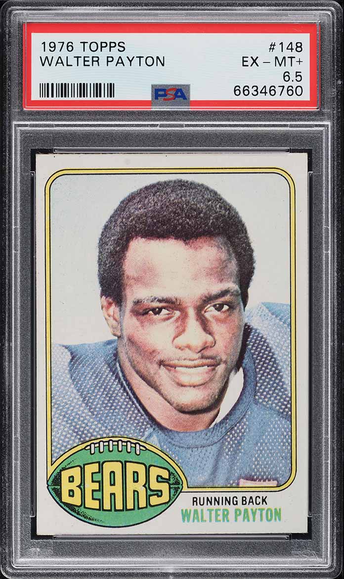 1976 Topps Football Walter Payton ROOKIE #148 PSA 6.5 EXMT+