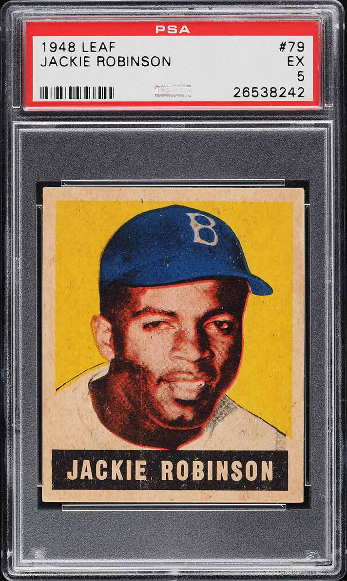 1948 Leaf Jackie Robinson ROOKIE #79 PSA 5 EX