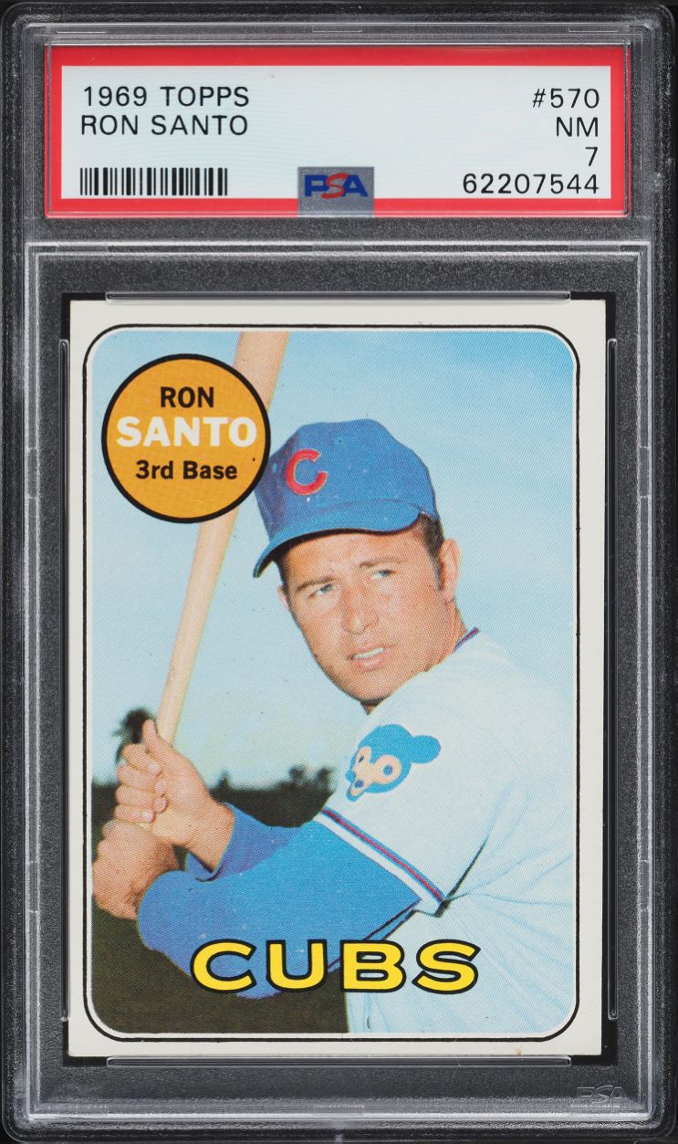 1969 Topps Ron Santo #570 PSA 7 NRMT