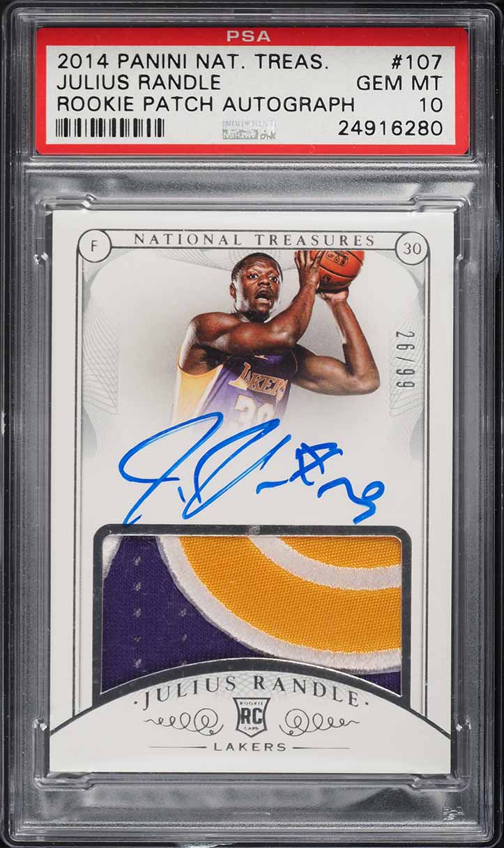 2014 Panini Prizm Variation Julius Randle SP ROOKIE #37 PSA 10 GEM 