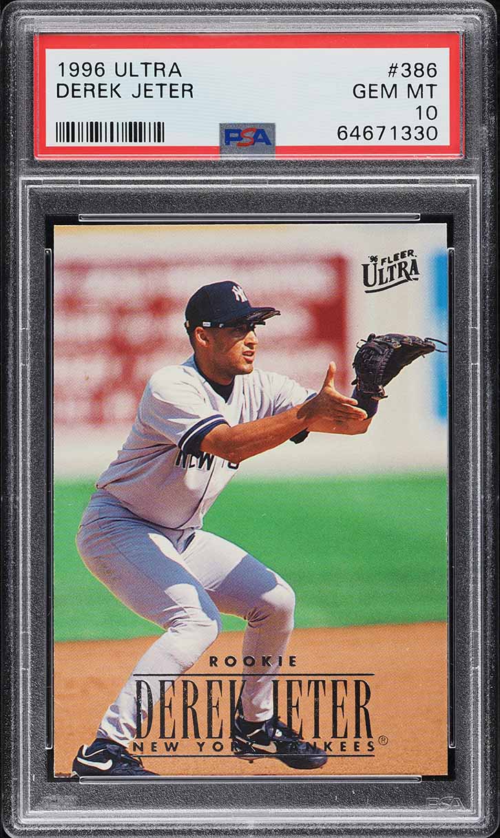 1996 Ultra Derek Jeter ROOKIE #386 PSA 10 GEM MINT