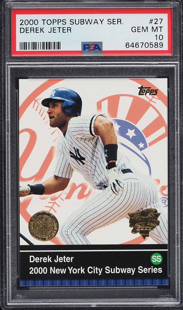 Derek Jeter #27 2000 Topps Subway Series Baseball