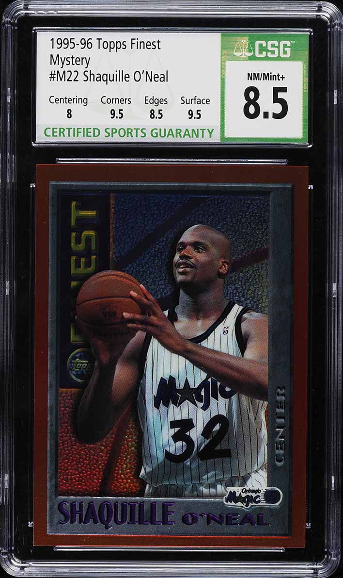 1995 Finest Mystery Shaquille O'Neal #M22 CSG 8.5 NM-MT+ on
