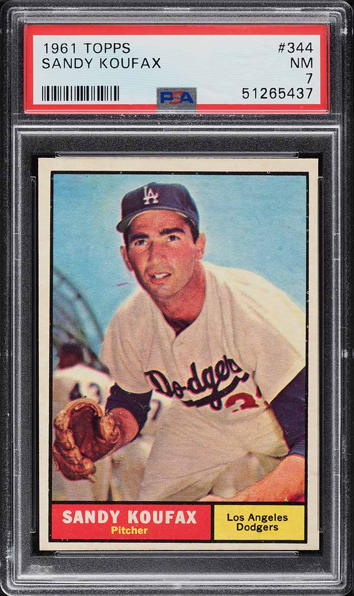 1961 Topps Sandy Koufax #344 PSA 7 NRMT