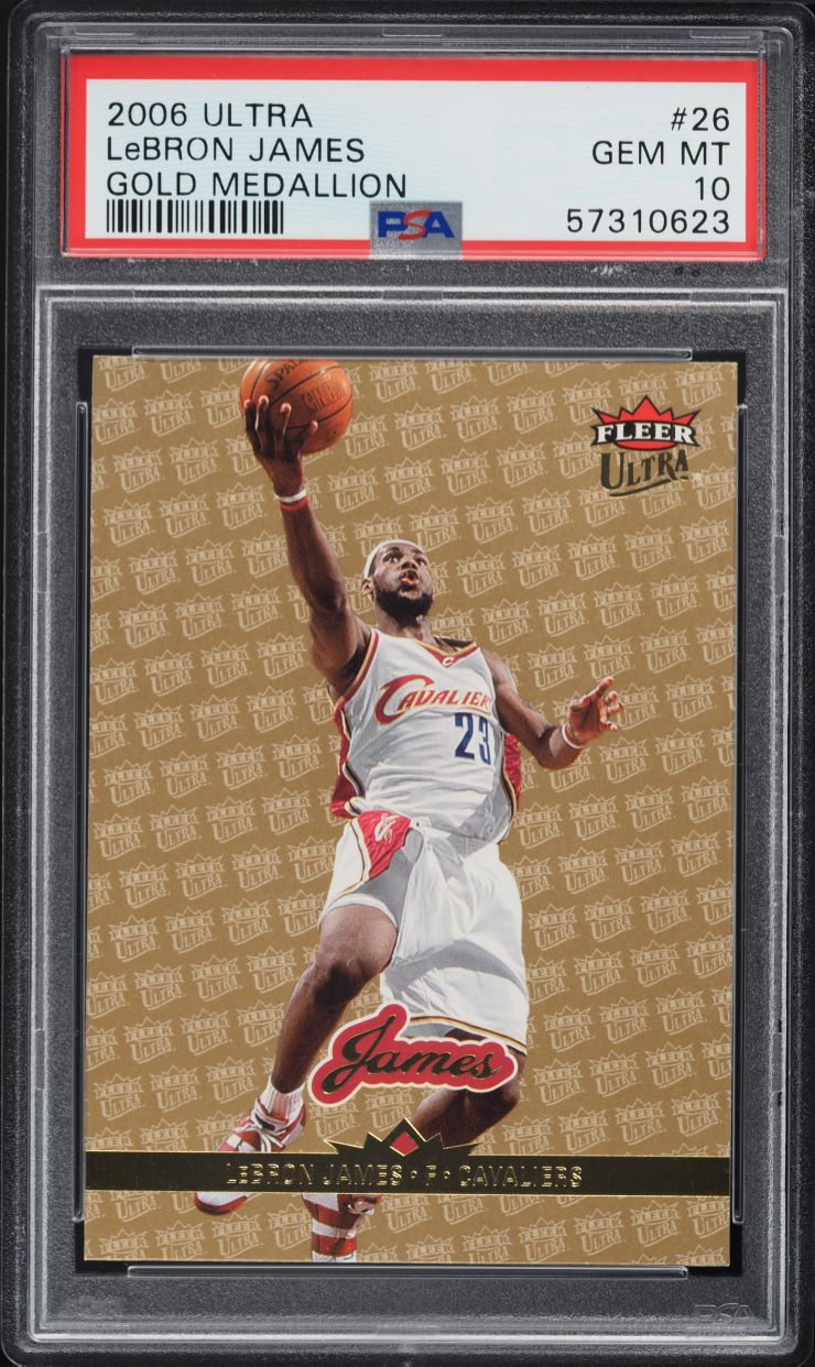 2006 Ultra Gold Medallion LeBron James #26 PSA 10 GEM MINT