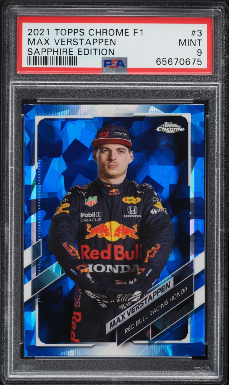 2021 Topps Chrome Formula 1 F1 Sapphire Edition Max Verstappen #3