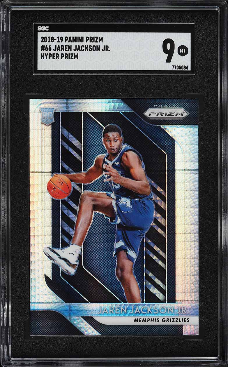 2018 Panini Prizm Hyper Prizms Jaren Jackson Jr. ROOKIE #66 SGC 9 MINT