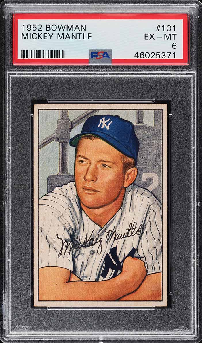 1952 Bowman Mickey Mantle #101 PSA 6 EXMT (PWCC-A)