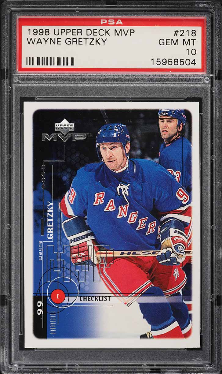1998 Upper Deck MVP Wayne Gretzky #218 PSA 10 GEM MINT