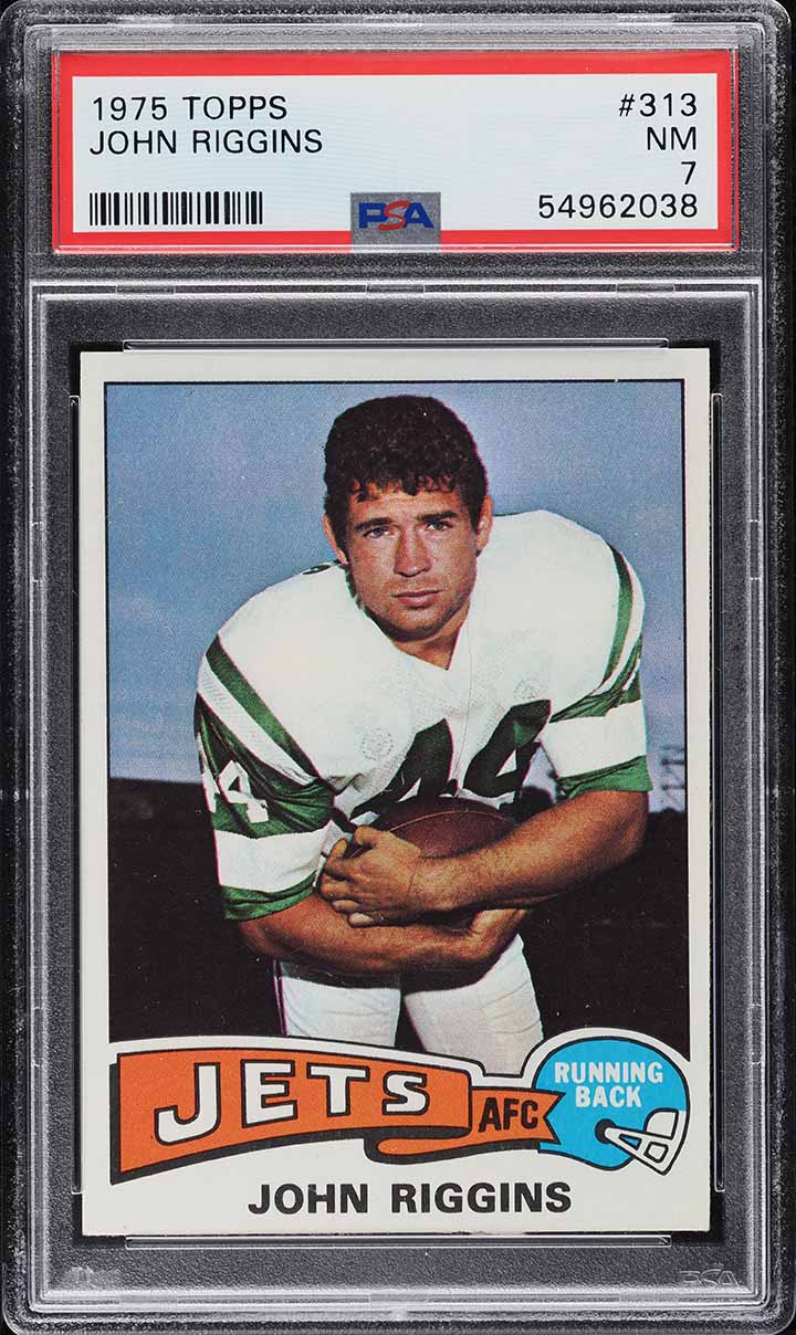 1975 Topps Football John Riggins #313 PSA 7 NRMT