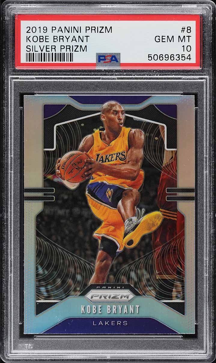 2019 Panini Prizm Silver Prizms Kobe Bryant #8 PSA 10 GEM MINT