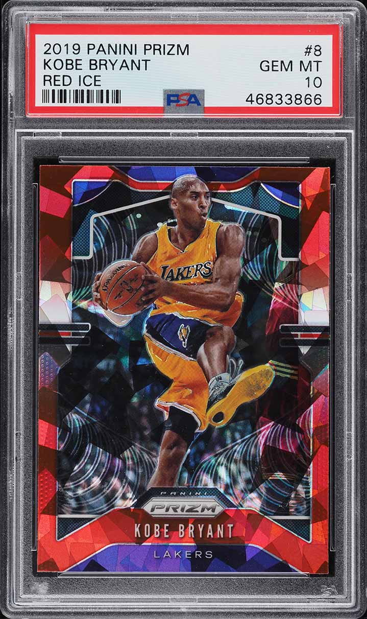 2019 Panini Prizm Red Ice Kobe Bryant #8 PSA 10 GEM MINT