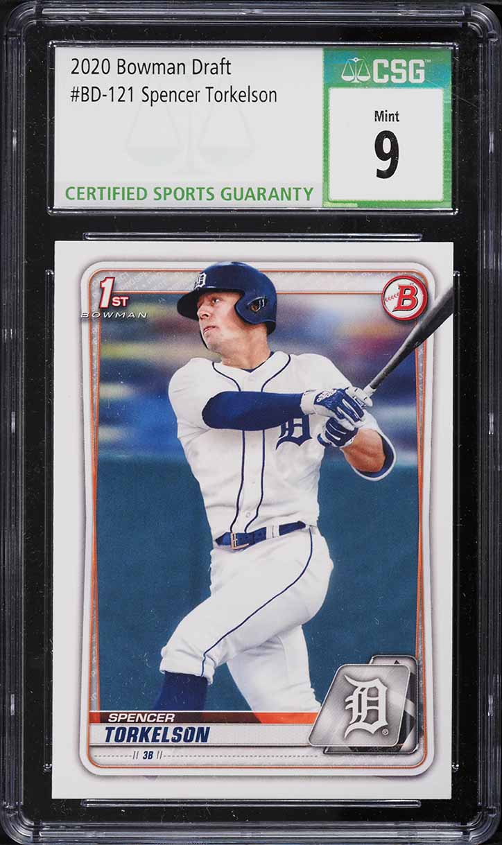 2020 Bowman Draft Spencer Torkelson ROOKIE #BD-121 CSG 9 MINT
