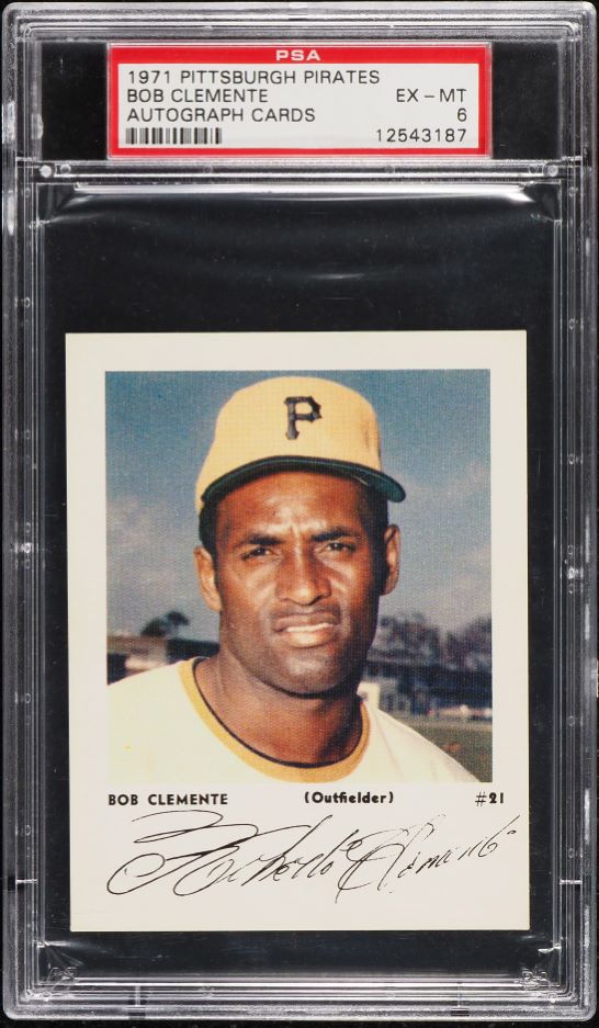 1971 Pittsburgh Pirates Cards Roberto Clemente PSA 6 EXMT