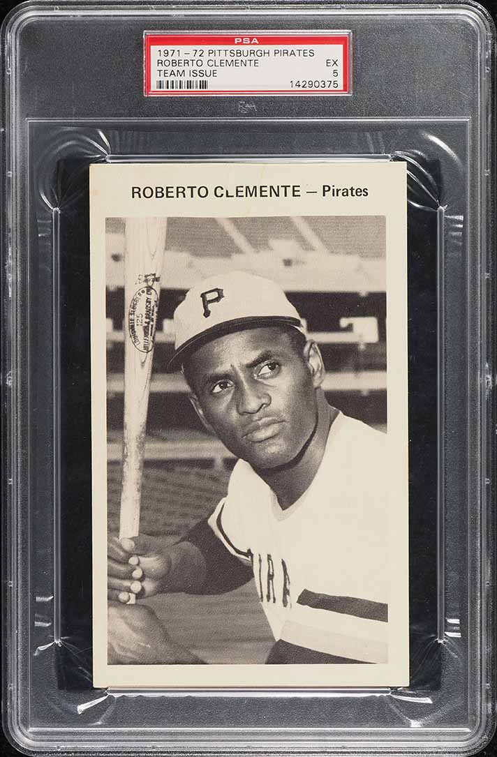 1971 Pittsburgh Pirates Team Issue Roberto Clemente PSA 5 EX