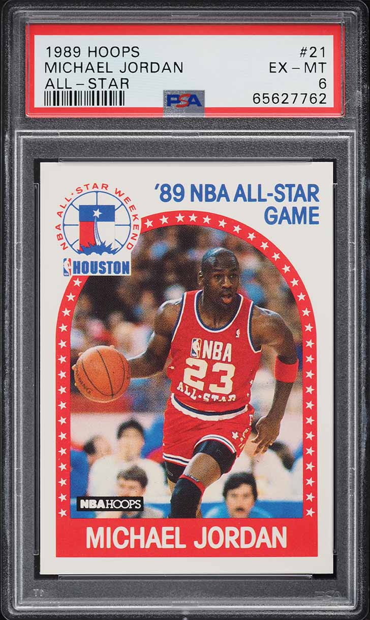 1989 Hoops Michael Jordan ALL-STAR #21 PSA 6 EXMT