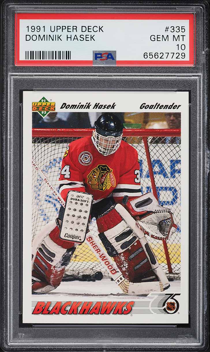 1991 Upper Deck Hockey Dominik Hasek ROOKIE #335 PSA 10 GEM MINT